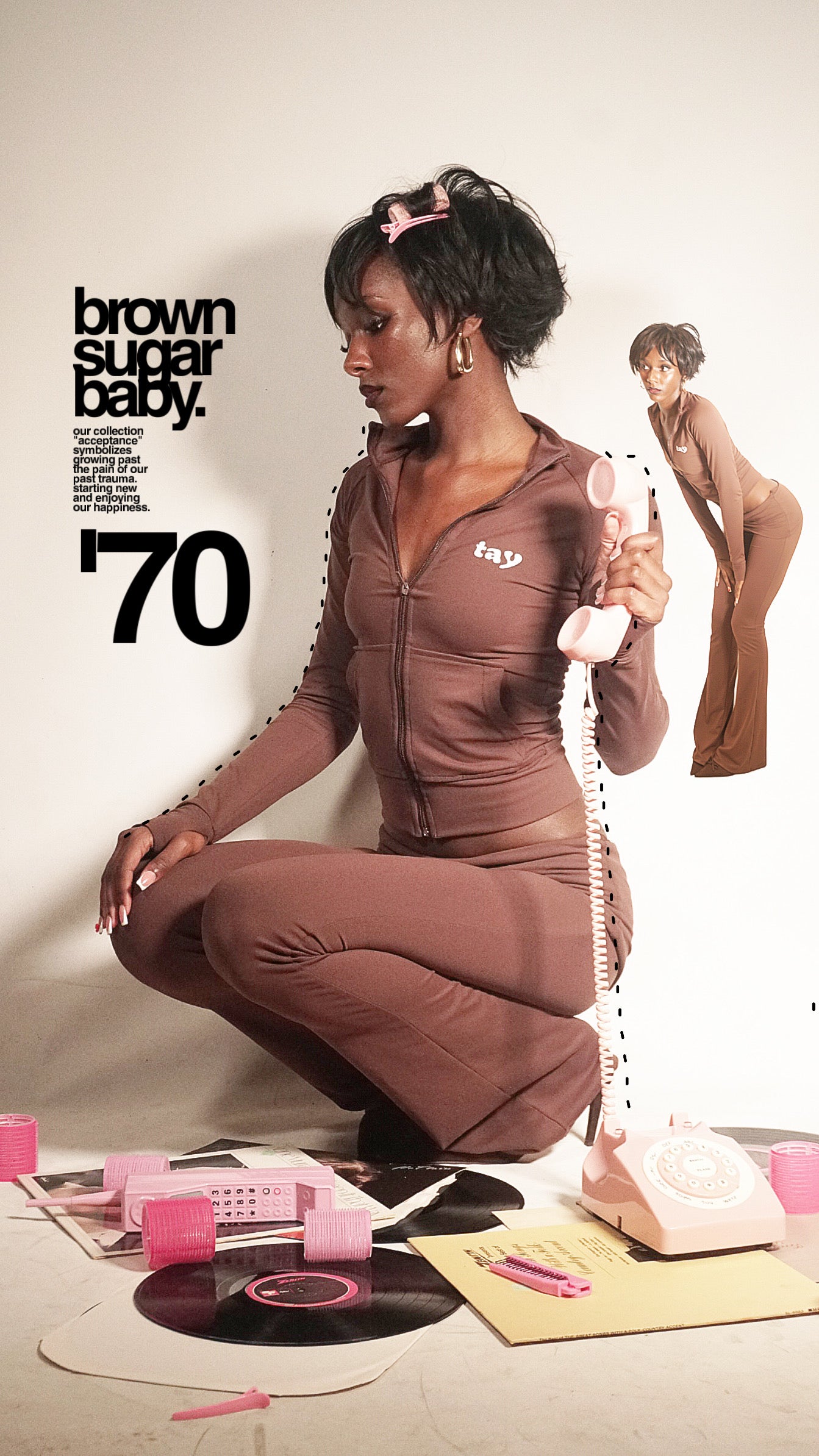 "warmth" brown T.A.Y leggings