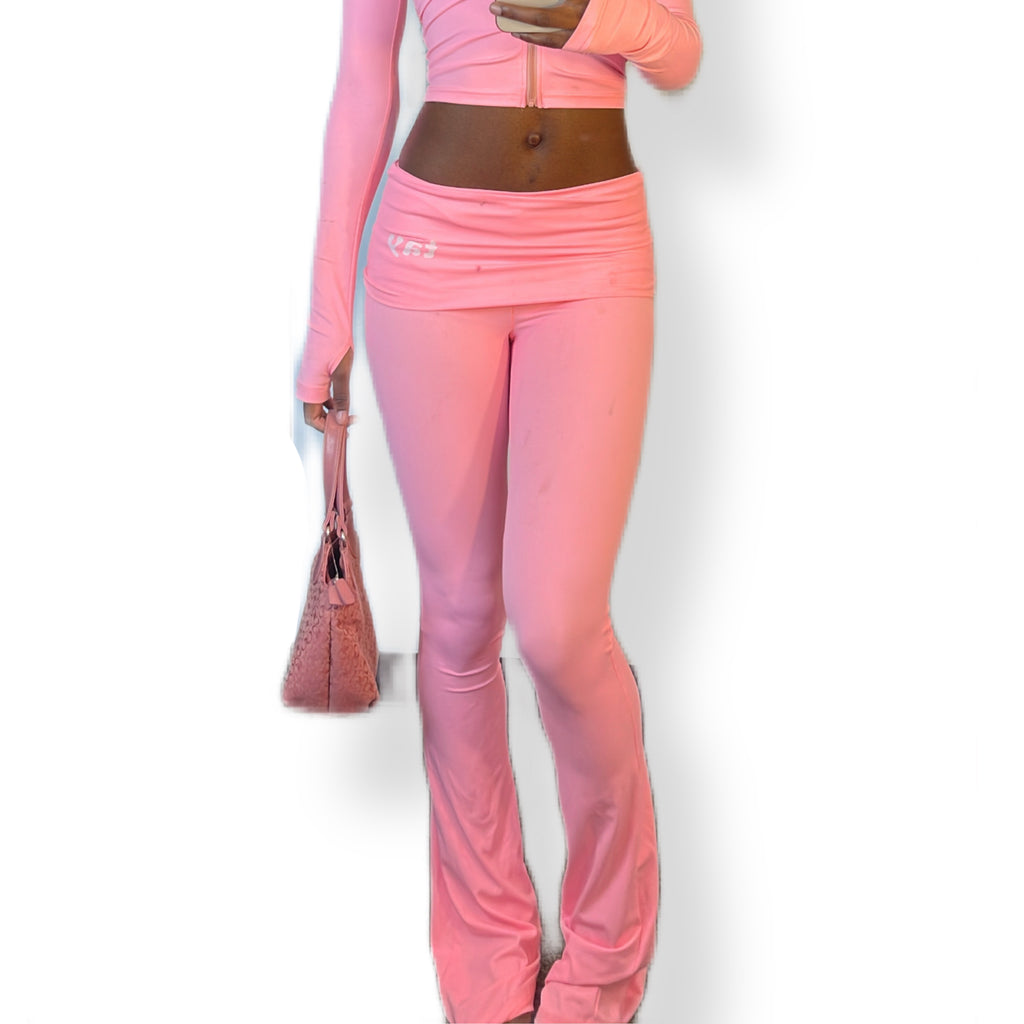 Pink T.A.Y Fold-Over Pants