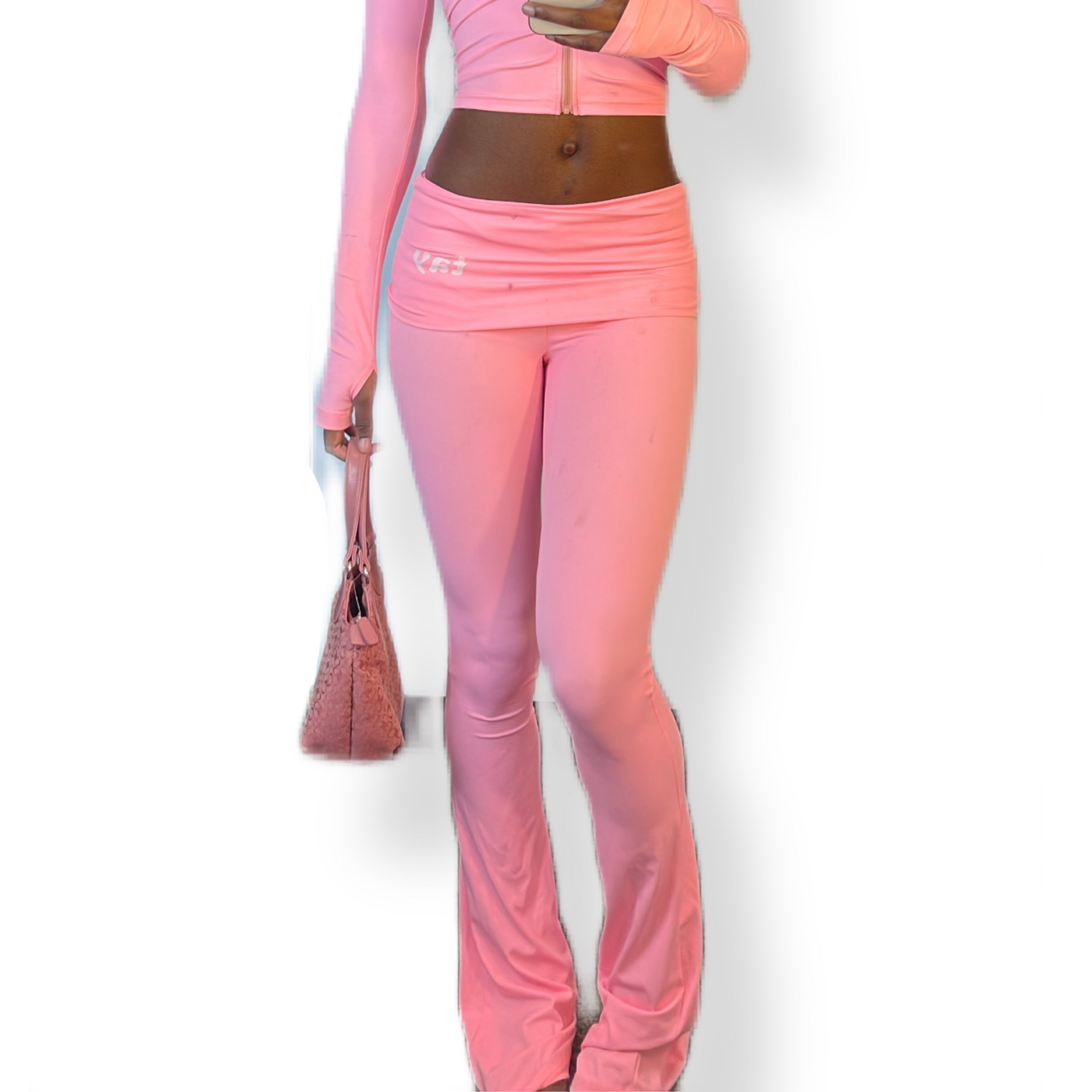 Pink T.A.Y Fold-Over Pants