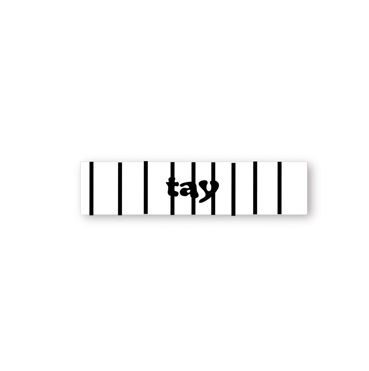 "BLACK AND WHITE" STRIPED TAY HEADBAND