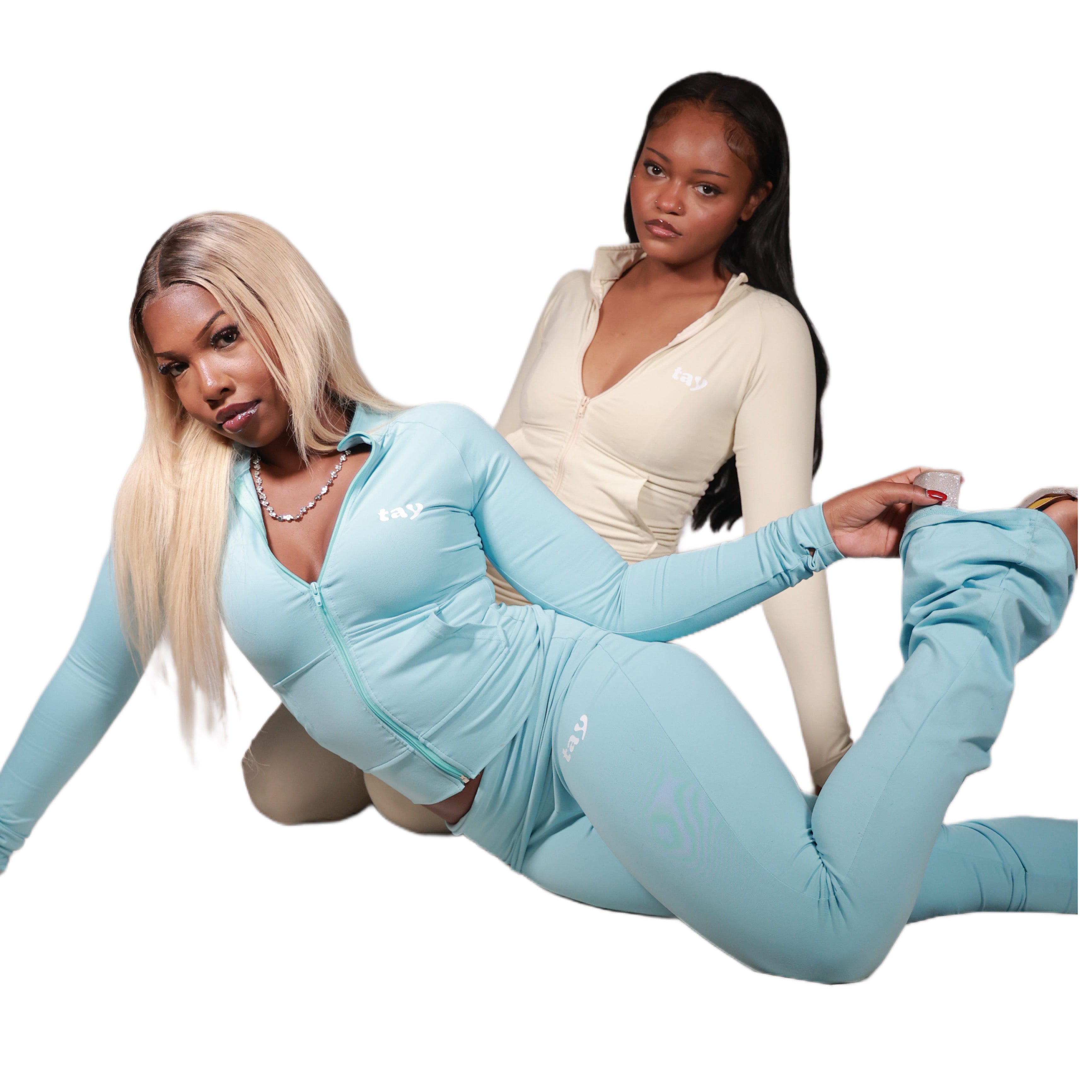 light blue tay jacket