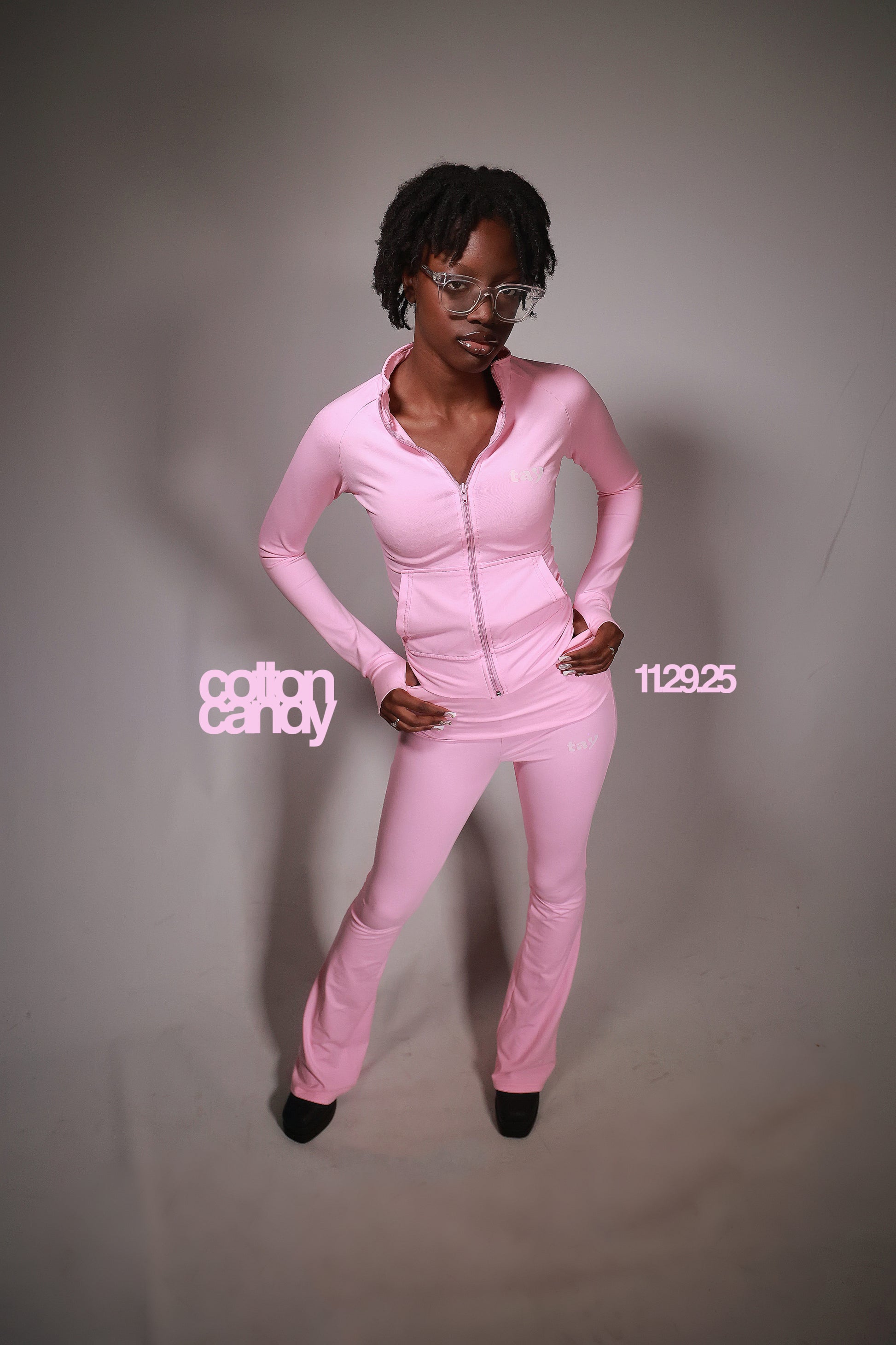 light pink tay leggings