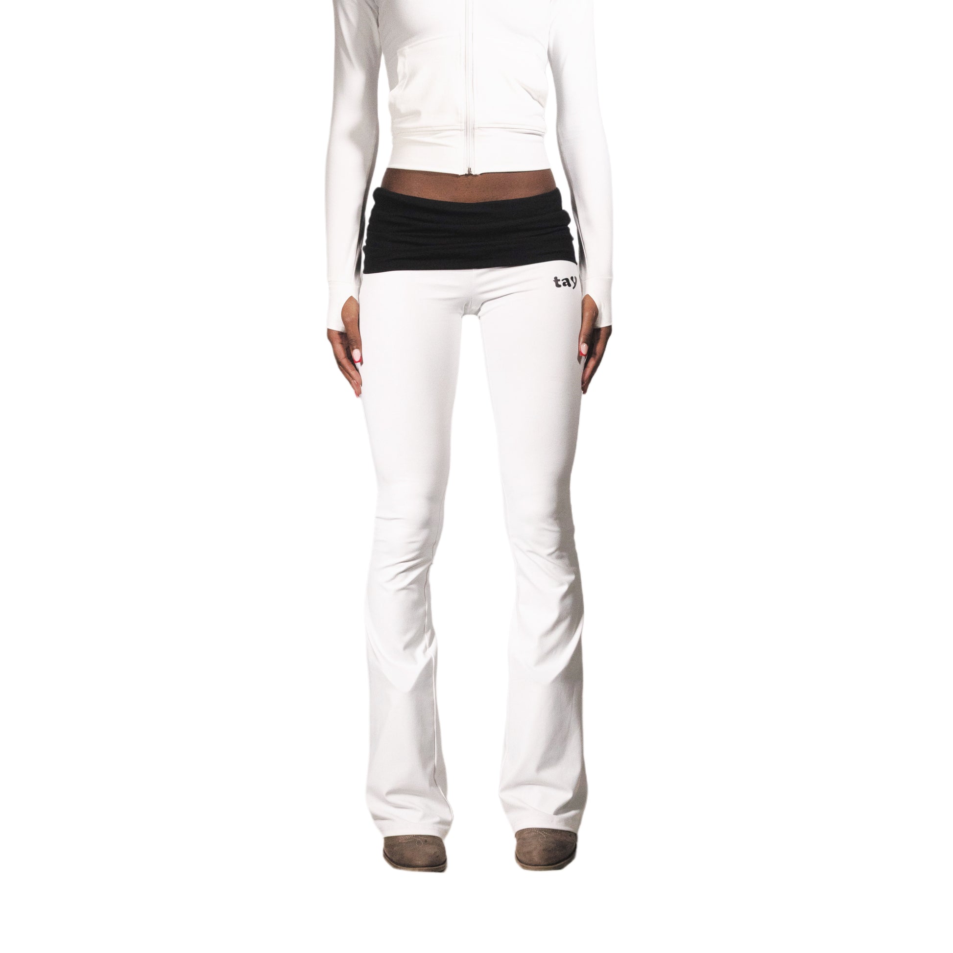 "White" Cowgirl T.A.Y Leggings