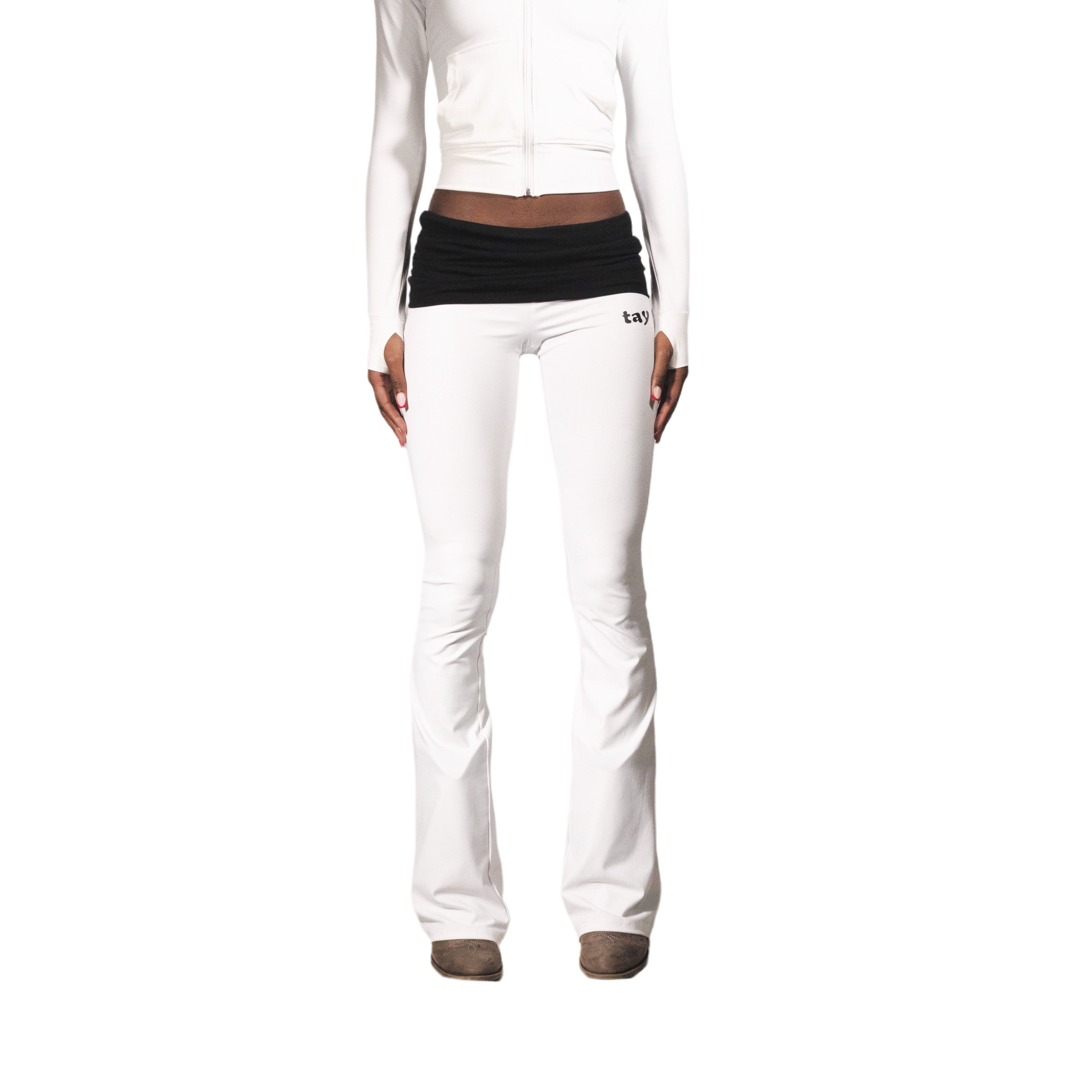 "White" Cowgirl T.A.Y Leggings
