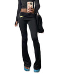 Black T.A.Y Fold-Over Pants