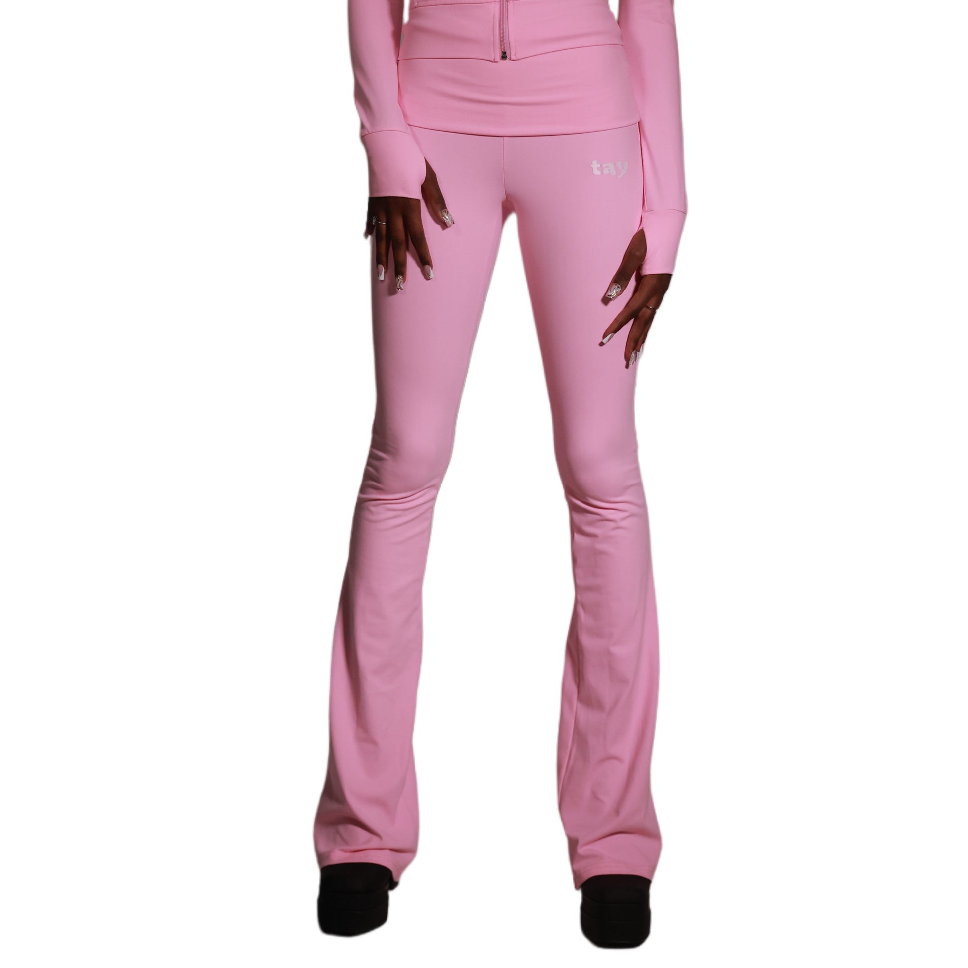 light pink tay leggings