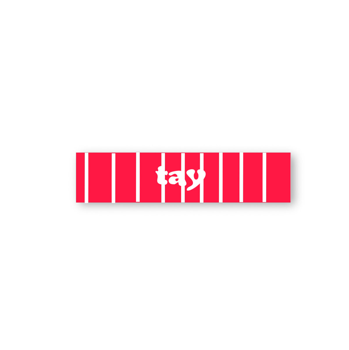 "RED" STRIPED TAY HEADBAND
